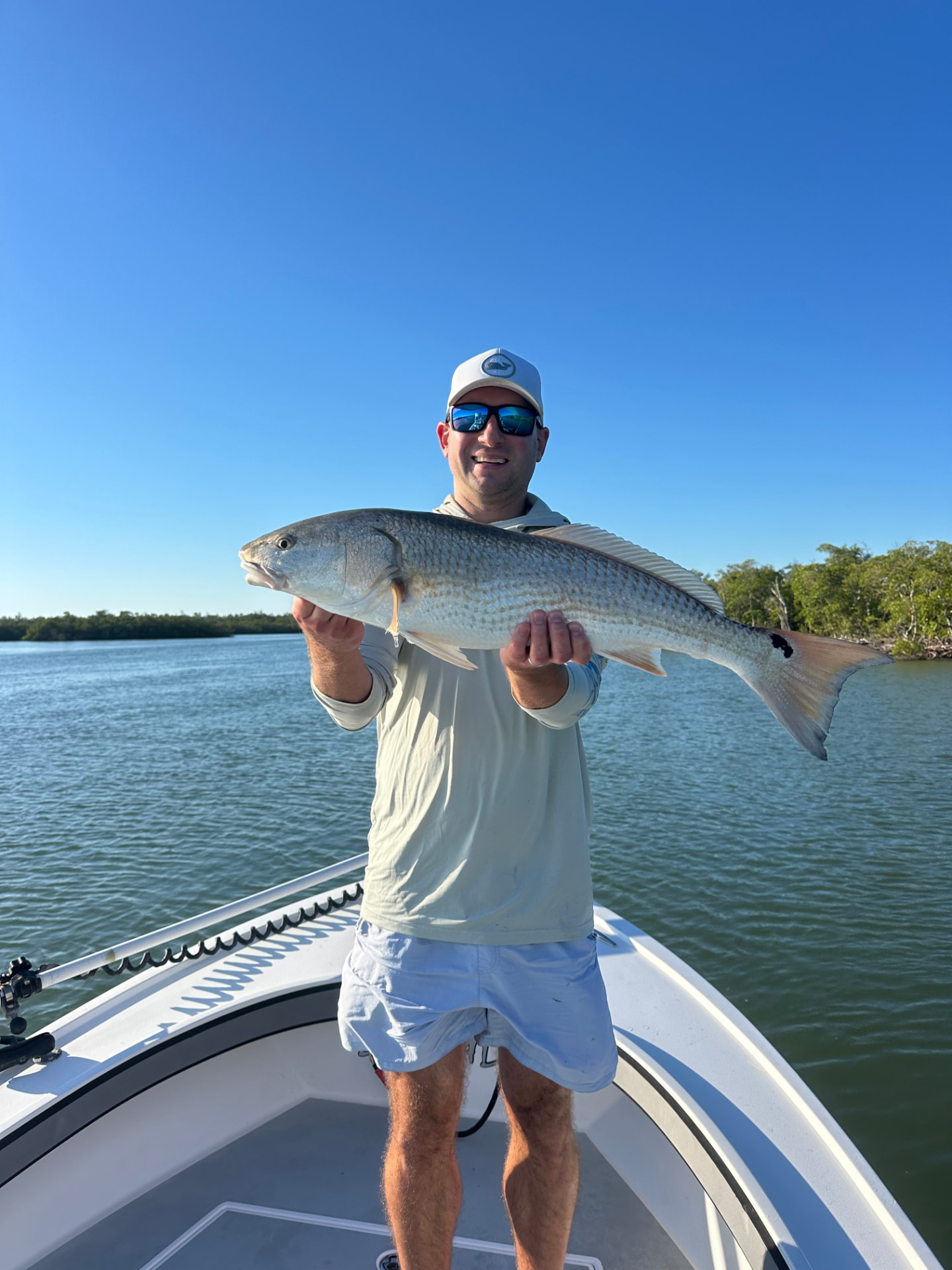 Redfish caught on a Naples backwater flat