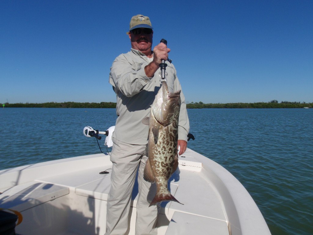A keeper fish from a Naples saltwater charter